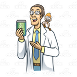 Scientist Holding Jar