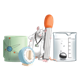 Maynard with tongs, timer, and beaker