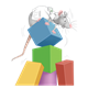Maynard with blocks