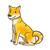 Yellow Dog Sitting Color PDF