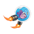Space Fish Color PNG