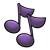 Music Notes Color PNG