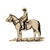 Man on Horse Color PNG