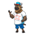 Billy the Bison Color PNG