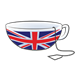 Teacup with British flag