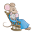 Mother Mouse Color PNG