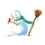 Snowman and Bird Color PDF