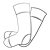 White Socks Line PNG