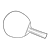 Ping Pong Paddle Line PNG