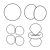 Orbital Shapes Line PNG