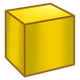 Yellow Block square facing left