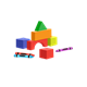 Toys blocks and crayons