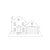 Blue House Line PNG