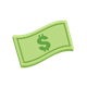 Paper Money with dollar sign