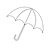 Yellow Umbrella Line PNG