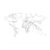 World Map Line PDF