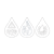 Water Droplet Line PNG