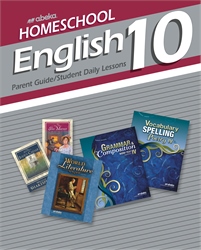 Homeschool English 10 Parent Guide and Student Daily Lessons