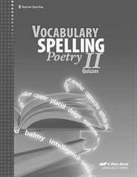 Vocabulary, Spelling, Poetry II Quiz Key