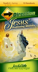 Jesus' Beginning Ministry Youth 2 Direction Student Handout