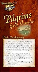 Pilgrims Give Thanks Compass Handout