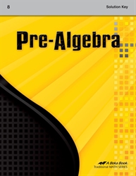 Pre-Algebra Solution Key
