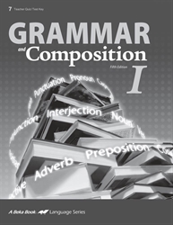 Grammar and Composition I Quiz and Test Key