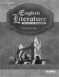 English Literature Quiz and Test Key