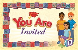 K Graduation Invitation/Envelope Style A Children (Package of 25)