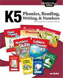 Homeschool K5 Phonics, Reading, Writing and Numbers Curriculum Lesson Plans