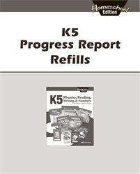 K5 Homeschool Progress Report Refills