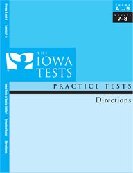 ITBS Practice Test Directions&#8212;Level 7, 8