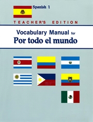 Spanish 1 Vocabulary Manual Teacher Edition