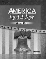 America: Land I Love Quiz Key