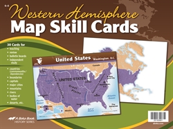 Western Hemisphere Map Skill Cards (History 8)