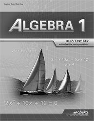 Algebra 1 Quiz and Test Key