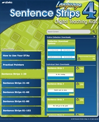 Language 4 Sentence Strips Digital Teaching Aids&#8212;New