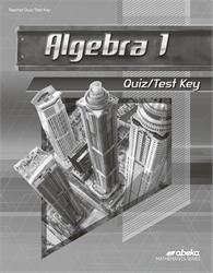 Algebra 1 Quiz and Test Key&#8212;Revised