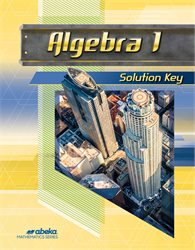 Algebra 1 Solution Key&#8212;Revised
