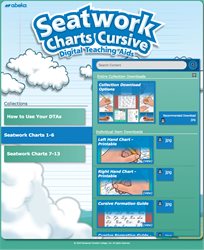 Seatwork Charts Cursive Digital Teaching Aids&#8212;New