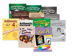 Grade 4 Arithmetic, History, Science, Health, and Art Student Kit