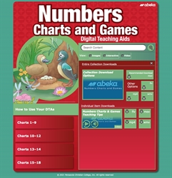Numbers Charts and Games Digital Teaching Aids