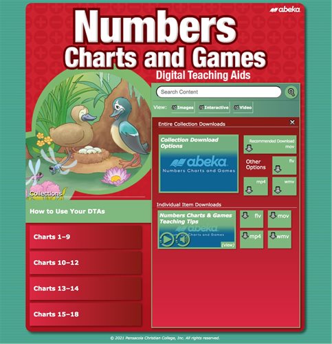 Numbers Charts and Games 
