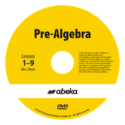 34E Pre-Algebra DVDs Set 1 (Lessons 1-60)