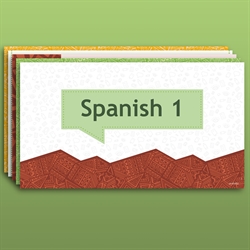 Spanish 1 Digital Teaching Slides