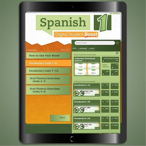 Spanish 1 Digital Student Boost