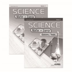 Science: Matter and Energy Quiz and Test Book Volumes 1 and 2