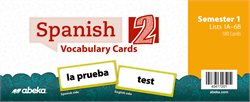Spanish 2 Vocabulary Cards Box B (Lists 1A-7A)