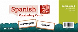 Spanish 2 Vocabulary Cards Box B (Lists 7B-12B)