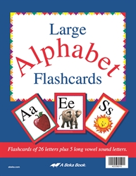  Abeka  Product Information Large Alphabet  Flashcards